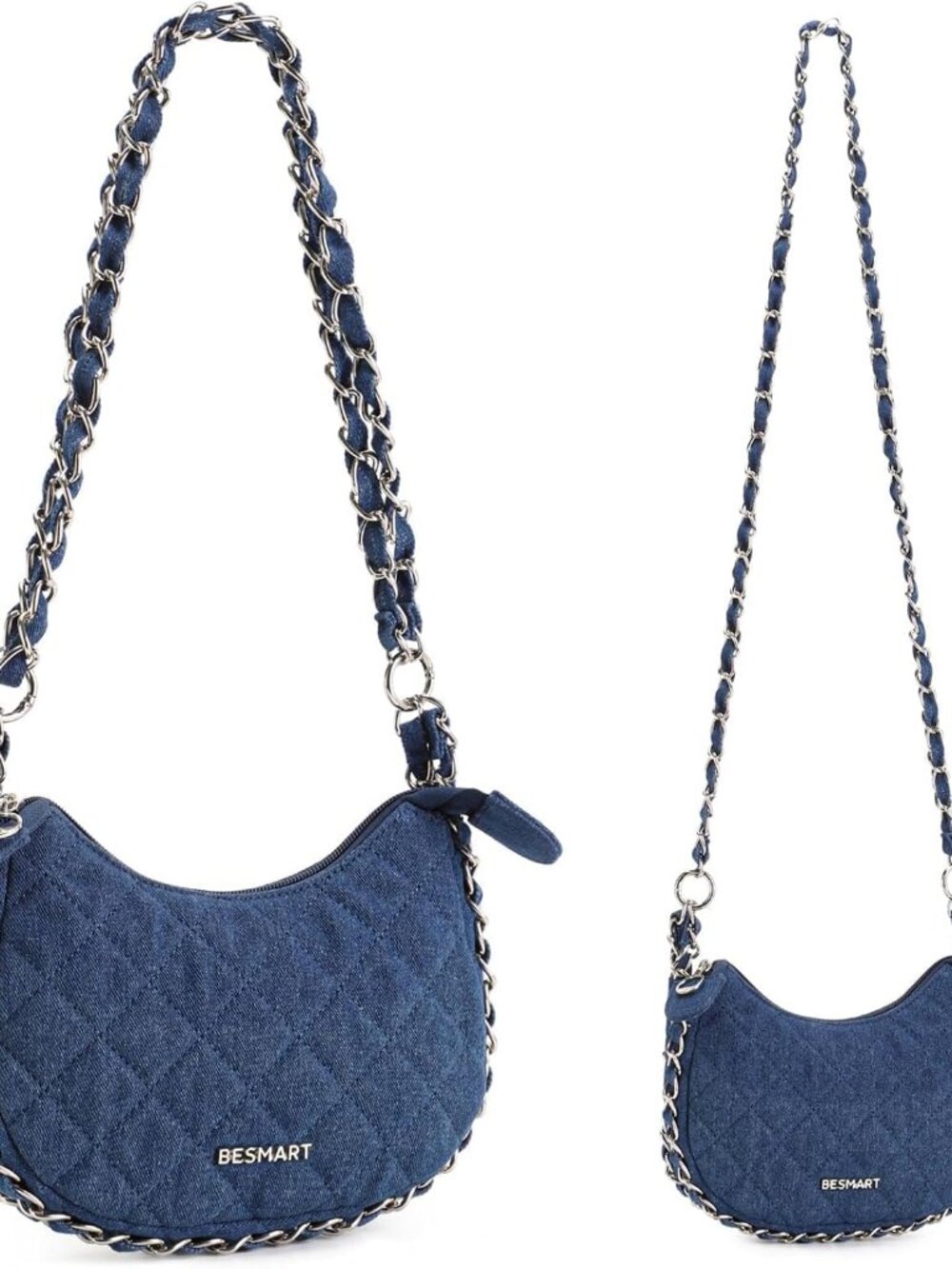 Denim Crossbody Bag Quilted Shoulder Bags for Women